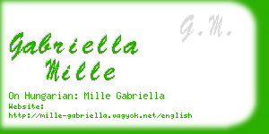 gabriella mille business card